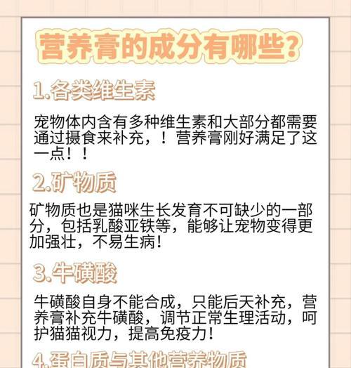 猫咪营养膏的使用时长（了解猫咪营养膏需要的时间和关键因素）